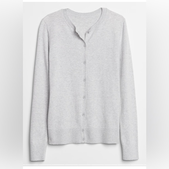 New with Tag - GAP Factory Crewneck Cardigan - grey - XL - 100% cotton - Picture 1 of 8